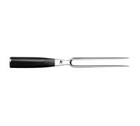 KAI Set de trinchar Shun Classic japonés - Cuchillo de trinchar de 20 cm de longitud de hoja Damasco 32 capas con núcleo VG MAX - 61 HRC - Tenedor de trinchar con puntas de 16,5 cm de acero inoxidable