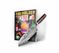 Kai Europe GmbH Kai Tim Mälzer TDM-W23 Santoku - Figura navideña (18 cm, incluye libro de cocina firmado a mano)