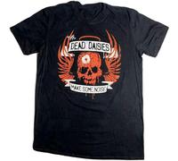 KAI KOU SONG ZI Daisies Dead Daisies The Dead Short Sleeve Regular Tees Mens T-Shirt Black XL