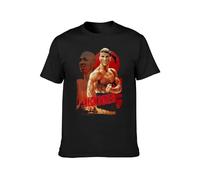 KAI KOU SONG ZI Kickboxer Movie Poster Jean-Claude Van Damme Mens T-Shirt Casual Cotton Tees Tops Black 3XL