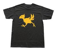 KAI KOU SONG ZI Mens Chocobo Crossing Design Retro T Shirt Black S
