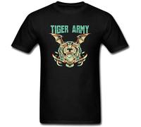 KAI KOU SONG ZI Men's Tiger Army Spring Forward T Shirt Black XXL