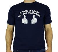 KAI KOU SONG ZI My Gen Designs It Took 18 Years To Look This Good! 18Th Birthday Gift Present Mens T Shirt Navy XL