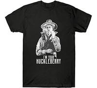 KAI KOU SONG ZI Say When I’M Your Huckleberry Doc Holliday Tombstone Movie Vintage Men's T Shirt Black XL