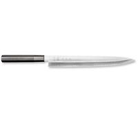 KAI Cuchillo para sushi y sashimi Seki Magoroku KK Yanagiba 30 cm acero 8A 58±1 HRC Pakka negro