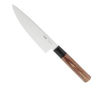 KAI Seki Magoroku Redwood Cuchillo pequeño de chef con hoja de 15,0 cm - Acero inoxidable 1K6 con 57 (±1) HRC - Hoja pulida de alto brillo - Mango de madera de Pakka Red Wood - Hecho a mano en Japón