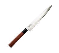 KAI Seki Magoroku Redwood Yanagiba 21,0 cm longitud de la hoja - acero inoxidable 1K6 con 57 (±1) HRC - hoja pulida de alto brillo - madera de Pakka Red Wood - hecho a mano en Japón