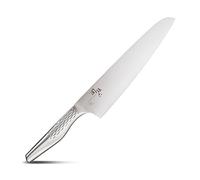 KAI Seki Magoroku Shoso cuchillo de cocina grande 24,0 cm longitud de la hoja - acero inoxidable 5CR15MoV 56 (±1) HRC - afilado convexo - mango de acero inoxidable 18-8 con patrón de rombos