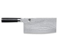 KAI Shun Classic Cuchillo de chef chino de 18 cm de longitud de hoja - Cuchillo de Damasco de 32 capas con núcleo VG MAX - 61 (±1) HRC - Mango de madera de Pakka - Cuchillo de cocina chino forjado