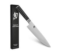 KAI Shun Classic cuchillo de cocina japonés 20 cm de longitud de hoja - Cuchillo de Damasco 32 capas núcleo VG MAX - 61 (±1) HRC - Mango de madera Pakka - Hecho en Japón - Cuchillo de cocina