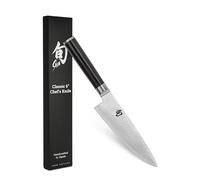 KAI Shun Classic cuchillo de cocina japonés pequeño 15 cm de longitud de hoja - Cuchillo de Damasco 32 capas núcleo VG MAX - 61 (±1) HRC - Mango de madera Pakka - Cuchillo de cocina forjado