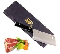 KAI Shun Classic cuchillo japonés de 17 cm de longitud de hoja - acero AUS-8A de alta calidad - mango de madera Pakka - Hecho en Japón - hacha de cocina forjada