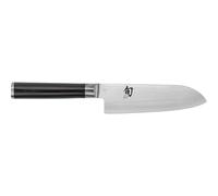 KAI Shun Classic pequeño Santoku 14 cm longitud de la hoja - First Touch - cuchillo de Damasco 32 capas núcleo VG MAX - 61 (±1) HRC - mango de madera Pakka - cuchillo de cocina japonés forjado
