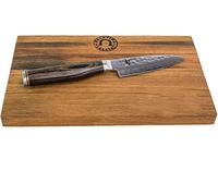 Kai Shun Classic Premier Cuchillo de pelar, TDM-1700 Cuchillo Japonés Ultra-afilado de Acero Damasco y Tablero de Madera 25x15 cm VK: 179,- €