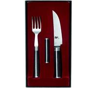 KAI Shun - Juego de cubiertos de 3 piezas, tenedor, cuchillo, banco pequeño