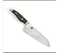 KAI Shun Nagare Cuchillo de chef con hoja de 20 cm - 72 capas de acero de Damasco VG 2 y VG 10 con núcleo dual - Mango de madera de Pakka gris-negro - Hecho a mano en Japón Cuchillo de cocina forjado