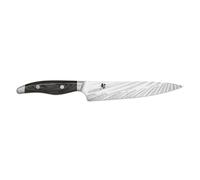 KAI Shun Nagare Cuchillo multiusos con hoja de 15 cm - 72 capas de acero de Damasco VG 2 y VG 10 con núcleo dual - Mango de madera de Pakka gris-negro - Hecho a mano en Japón Cuchillo pequeño forjado