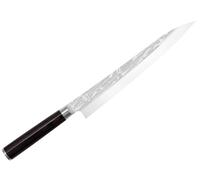 KAI Shun Pro Sho Yanagiba cuchillo japonés para sushi, cuchillo para sashimi 27 cm de longitud de hoja - Acero A 10 61 (±1) HRC - Madera de Pakka negra hecho a mano con filo unilateral Hecho en Japón