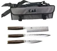 KAI Shun Tim Mälzer TDM-1700 TDM-1701 - Juego de cuchillos de oficina y TDM-1742 (Nakiri)