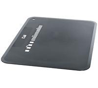 KAI Tabla de cortar flexible con unidad de medida, negro, tamaño L - antibacteriana, plástico negro - Dimensión 37 x 27 x 0,2 cm Tabla de cortar para cocina fácil de limpiar