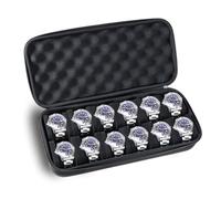 Kai Tian Caja de reloj de EVA con 12 ranuras para hombre, elegante caja de reloj con cerradura de combinación mecánica y soporte Airtag para privacidad