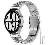 Kai Tian Correa de reloj de acero inoxidable atornillada para Watch 4 (plata)