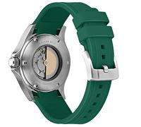 Kai Tian correa de reloj de goma verde para hombre con correa curvada noble de 24mm para hombres y mujeres