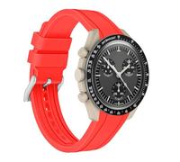 Kai Tian Correa de reloj de silicona con extremos curvos, multicolor para hombres y mujeres, 20mm, No es una piedra preciosa