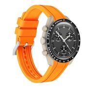 Kai Tian Correa de reloj de silicona de repuesto de goma de 20 mm, 22 mm, extremos curvados, correa de reloj para mujeres y hombres, amarillo, blanco, negro, rosa, rojo, verde, azul, naranja y marrón