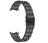 Kai Tian Premium pulido cepillado dos tonos 20mm correa de reloj de acero inoxidable negro cónico extremos curvos banda para hombres y mujeres