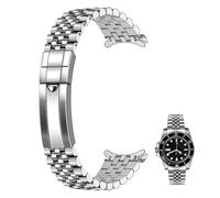 Kai Tian Pulsera Mediana de Metal Pulido con Doble Hebilla 20 mm 22 mm Con Tornillo de Ajuste Bicolor Cepillado Exterior Plata Dorado