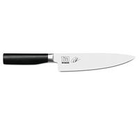 KAI Tim Mälzer Kamagata cuchillo de cocina japonés 20,0 cm longitud de la hoja - acero inoxidable 4116 forjado - 56 (±1) HRC - mango de POM pulido - cuchillo de chef - Hecho en Japón