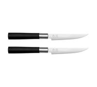 KAI Wasabi Black Deba 21,0 cm longitud de la hoja - acero inoxidable 6A/1K6 pulido 58 (±1) HRC - mango de polipropileno negro - cuchillo de cocina japonés - Hecho en Japón