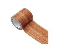 KAIAIWLUO Vinilo Adhesivo Muebles,Cinta Impermeable de Chapa Madera 5,7 cm x 4,57 m Cinta de Madera de Imitación Impermeable para reparación de arañazos en el suelo laminado, marrón