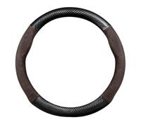 KAIAYGEE Funda para Volante de Coche Compatible con Volvo Polestar 3 2023+ | Leather Suede Compatible con Volvo Polestar 4 2023+, Polestar 5 2024+(O Brown A)