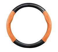 KAIAYGEE Funda para Volante de Coche Compatible con Volvo Polestar 3 2023+ | Leather Suede Compatible con Volvo Polestar 4 2023+, Polestar 5 2024+(O Orange A)