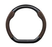 KAIAYGEE Funda para Volante de Coche Compatible con Volvo Polestar 3 2023+ | Leather Suede Compatible con Volvo Polestar 4 2023+, Polestar 5 2024+(D Brown B)