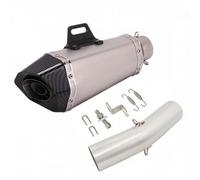 KAIAYGEE Silenciador On Compatible con Kawasaki Ninja ZX-6R 2009+, ZX6R | Slip Escape Modified Muffler Middle Link Pipe Compatible con Kawasaki ZX6R 2009+, ZX-6R 636 2009+(D)