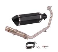 KAIAYGEE Sistema completo On tubo Compatible con CBR 150 2017-2020/ninja | Slip Full Modified Mid Link Pipe 50.8mm Muffler Escape Compatible con CBR 150 2017-2020/ninja250(A)