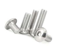 KAIAYGEE Tornillo hexagonal interior plano grande de acero inoxidable M6 6mm M5 5mm para cubierta de plástico de motocicleta, scooter, ATV y ciclomotor, ajuste universal.