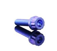 KAIAYGEE Tornillos exteriores de aleación de titanio antirrobo de 12 ángulos que no se oxidan para modificación de motocicletas con ajuste universal M5x10-20.(Gold)