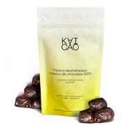 Kaicao Barritas Energéticas de Plátanos Deshidratados Cubiertos de Chocolate Negro 100% Puro - Sin Azúcar Añadida, Sin Gluten, Sin Lactosa, Vegano - Snacks Saludables de Cacao Hacienda Limón, Ecuador