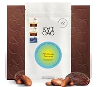Kaicao Chocolate Negro 75% Cacao - Origen Kokoa Kamili, Tanzania - Endulzado con Dátiles - Chocolate sin Azúcar Refinada - sin Lactosa, sin Gluten, Vegano - Cacao de Origen Único - 2 x 70 gr