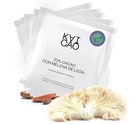Kaicao Chocolate Negro Funcional 70% con Melena de León - Dósis semanal - Endulzados con Dátiles - sin Azúcar Refinada, Sin Lactosa, sin Gluten, Vegano - Cacao de Origen Uganda - 5 x 30gr
