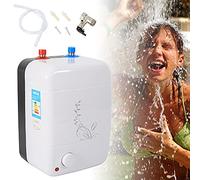 Kaichenyt Calentador de agua eléctrico, 8 L, 1,5 kW, resistente a la presión, calentador de agua bajo encimera [clase energética B]