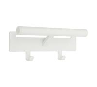 Kaichenyt Colgador para mochila, gancho de pared con práctico tapón, capacidad de carga máxima: 30 kg, ahorro de espacio para habitaciones infantiles, 26 x 11 x 7 cm, color blanco