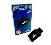 Kaico Adaptador N64 a HDMI para Nintendo 64, SNES y Gamecube | Admite S-Video y compuesto, PAL/NTSC/NTSC-J, sin software, modificaciones ni alimentación extra, con soporte de 12 meses