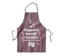 KAÏDENSÏ Delantal Team Bride para despedida de soltera - Gadget Amiche Novia Divertido - Accesorios para fiestas, soporte moral y brindis - 60 x 70 cm rosa Luxury impermeable, Rosa_Amiga de la Novia