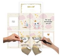 KAÏDENSÏ Idea Regalo Bautismo Madrina - Maxi Rasca y Gana Quieres Ser Mi Madrina - Anuncio Original Personalizable