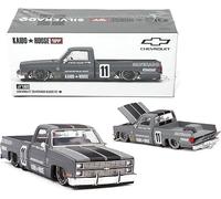 Kaido House Chevrolet Silverado Kaido V2 de Mini GT en gris 160 fundido a presión 1:64